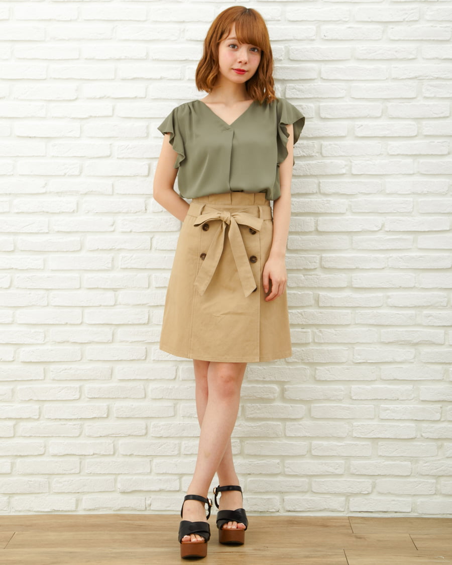 【半額】 ラッフルスリーブスキッパーシャツ｜INGNI(イング) 公式通販 下着・アンダーウェア