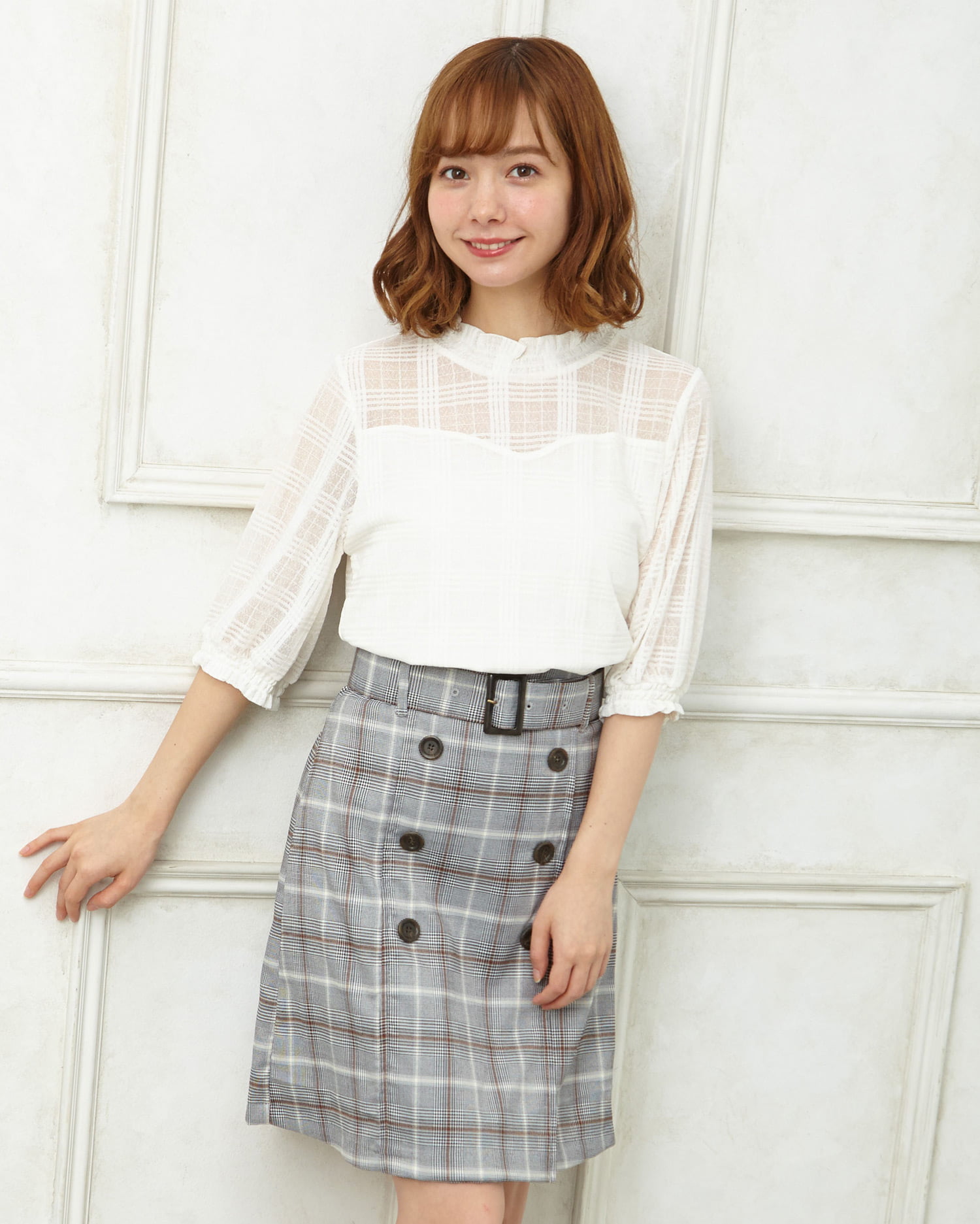 チェック柄ラップ台形/スカート|INGNI(イング) 公式通販|INGNI STORE