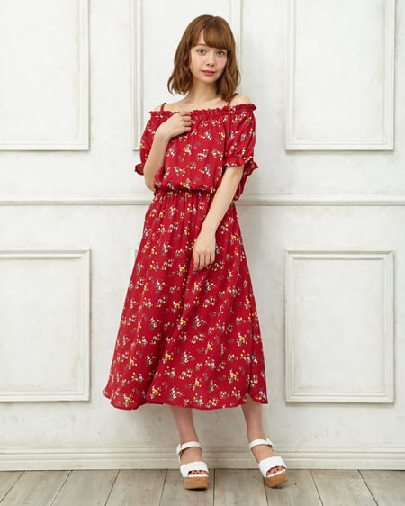 花柄オフショルワンピース Ingni イング 公式通販 Ingni Store