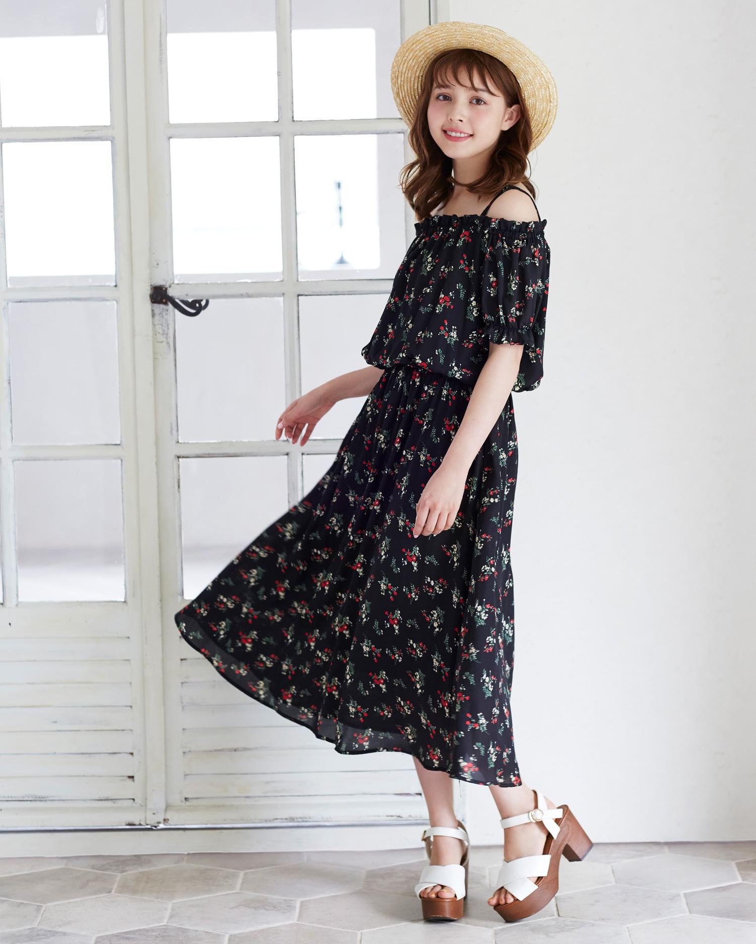 花柄オフショルワンピース Ingni イング 公式通販 Ingni Store