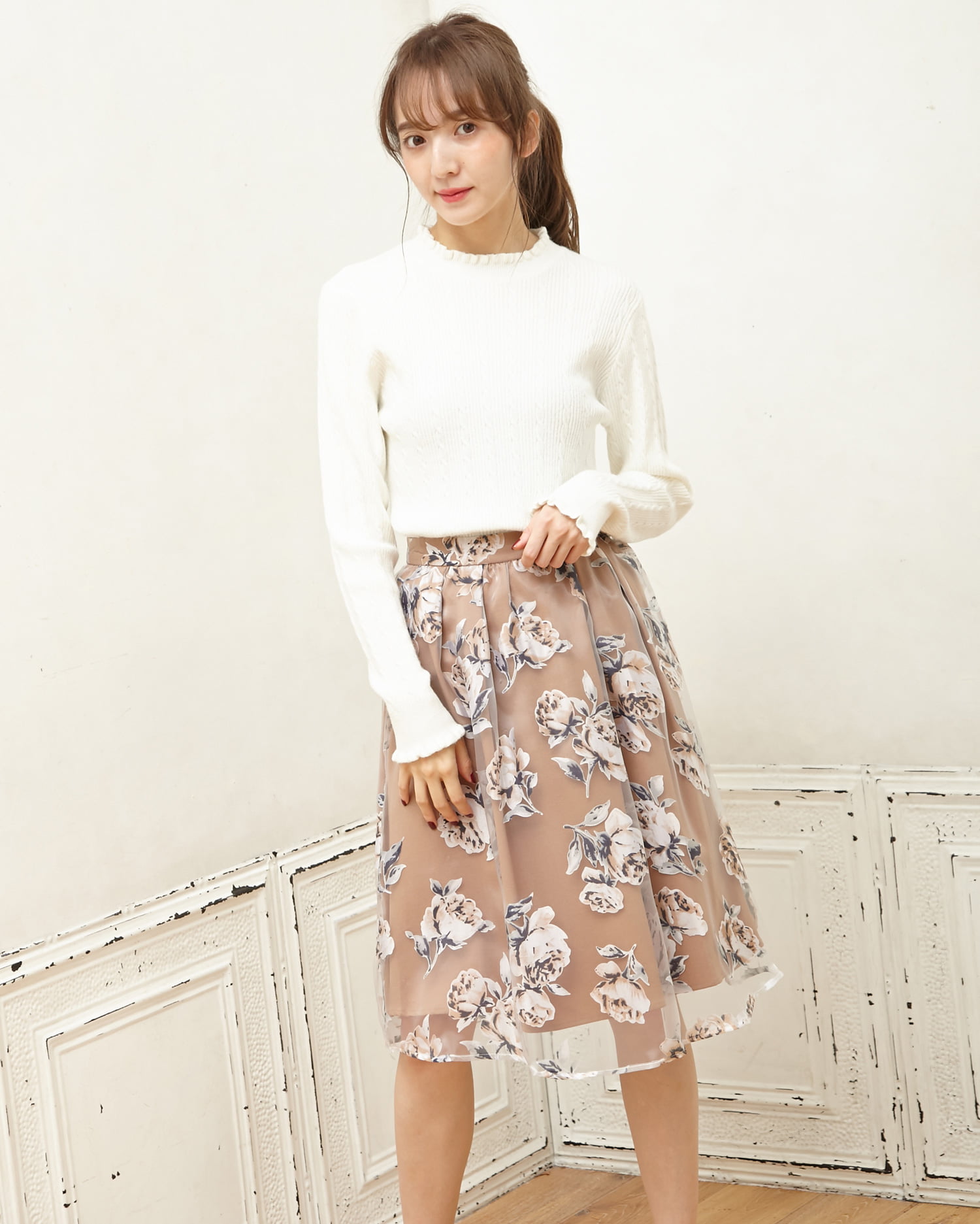 【Patou】 アシンメトリーヘム ミディスカート Patou | スカート