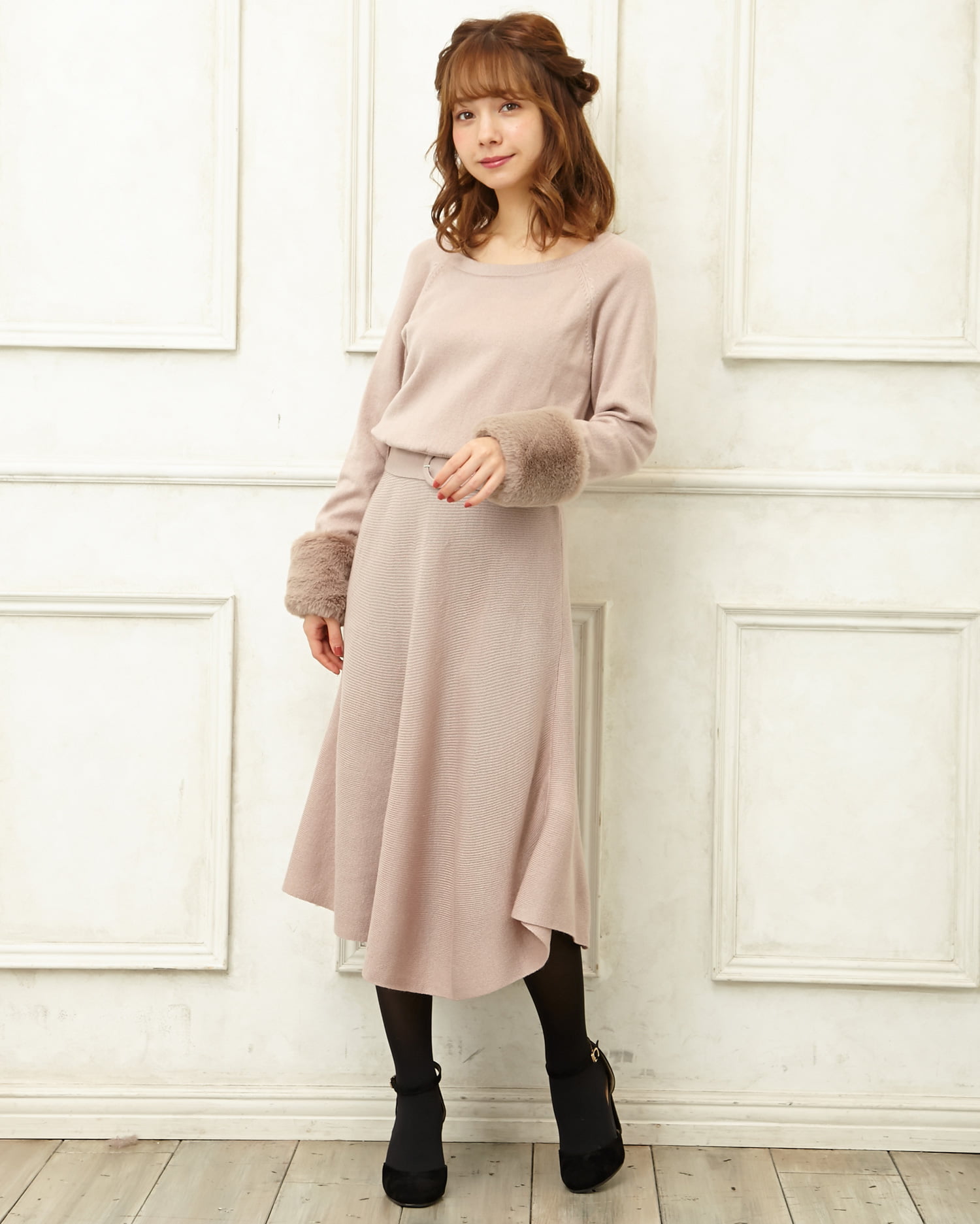 袖ファーニット／ワンピース｜INGNI(イング) 公式通販｜INGNI STORE