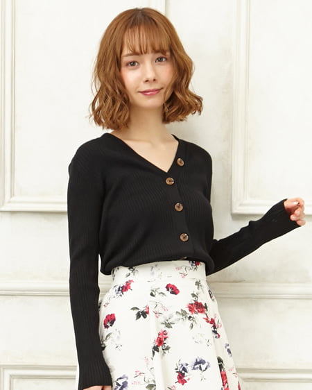リブVネックカーディガン|INGNI(イング) 公式通販|INGNI STORE リブVネックカーディガン|INGNI(イング) 公式通販|INGNI STORE