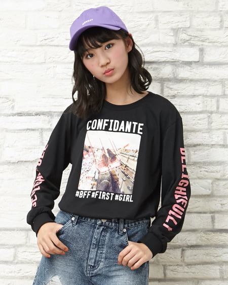 コーディネート 子供服 ガール転写プリント ロンt 子供服 クラッシュ デニム ショートパンツ 子供服 曜日ロゴ入り カラーcap Ingni イング 公式通販 Ingni Store イングストア