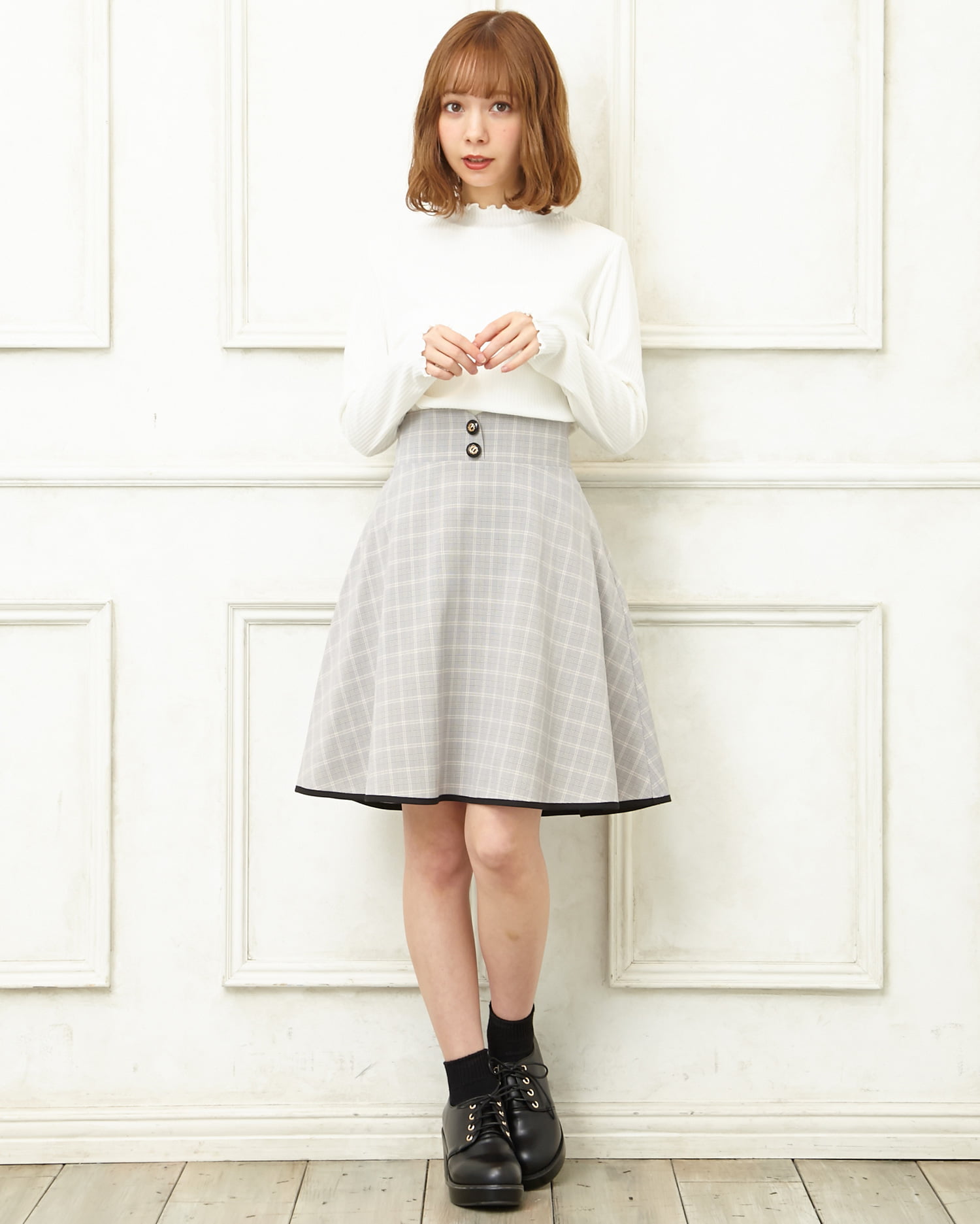 楽天市場】【OUTLET SALE】スカート《チェック柄フレアスカート