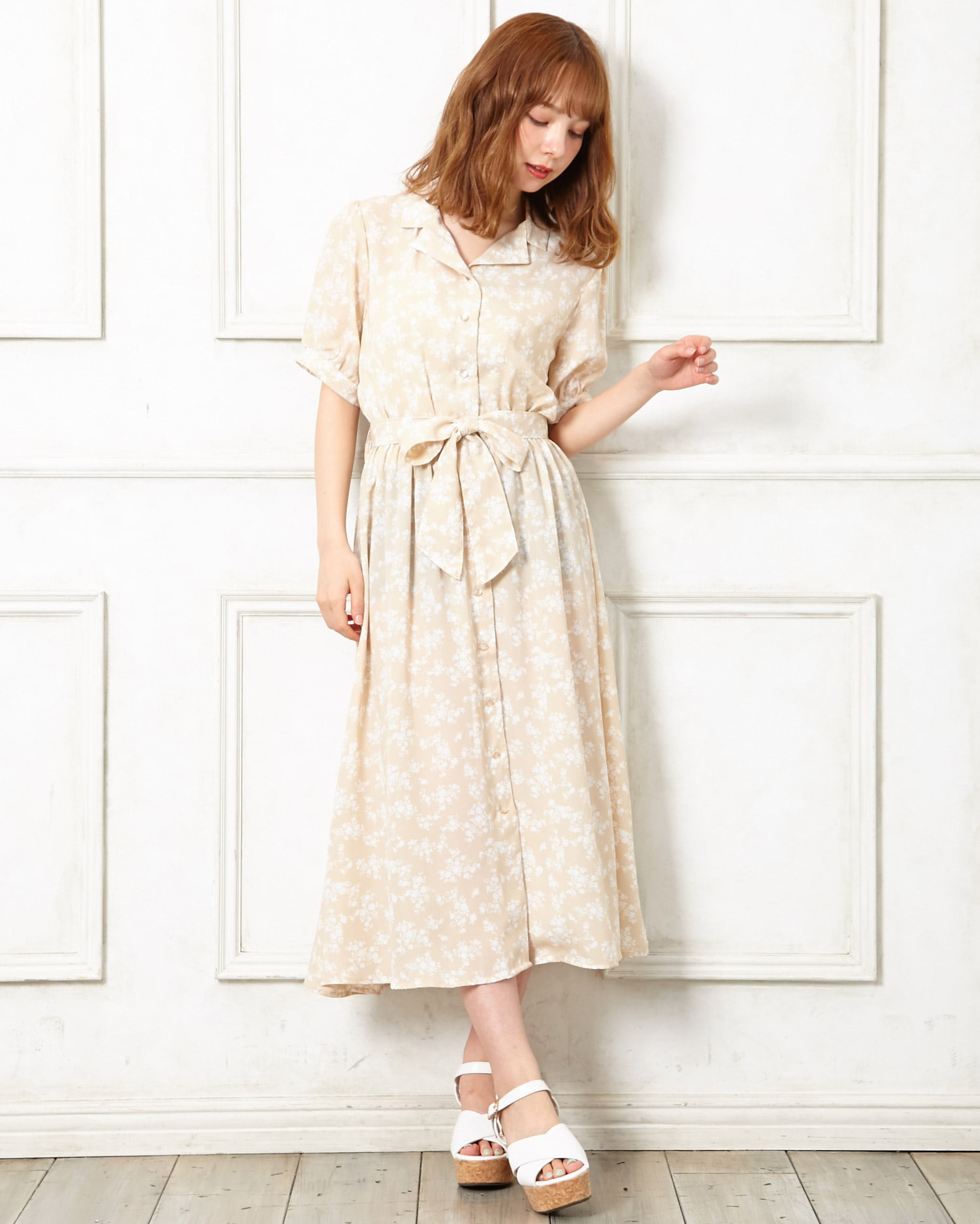 単色花柄ガウン/ワンピース|INGNI(イング) 公式通販|INGNI STORE 単色花柄ガウン/ワンピース|INGNI(イング) 公式通販|INGNI STORE