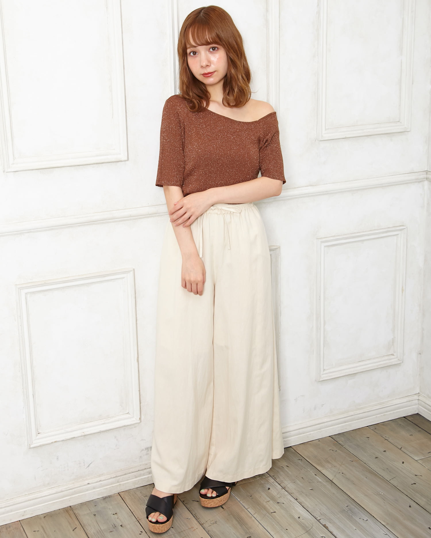 麻混イージーワイド／パンツ｜INGNI(イング) 公式通販｜INGNI STORE