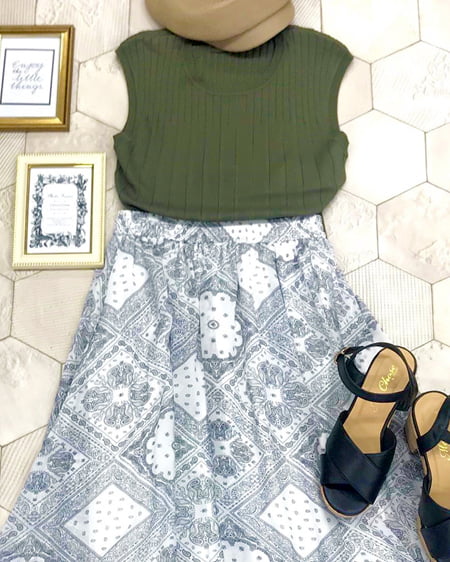 バンダナ柄シフォンスカート|allamanda(アラマンダ) 公式通販 バンダナ柄シフォンスカート|allamanda(アラマンダ) 公式通販