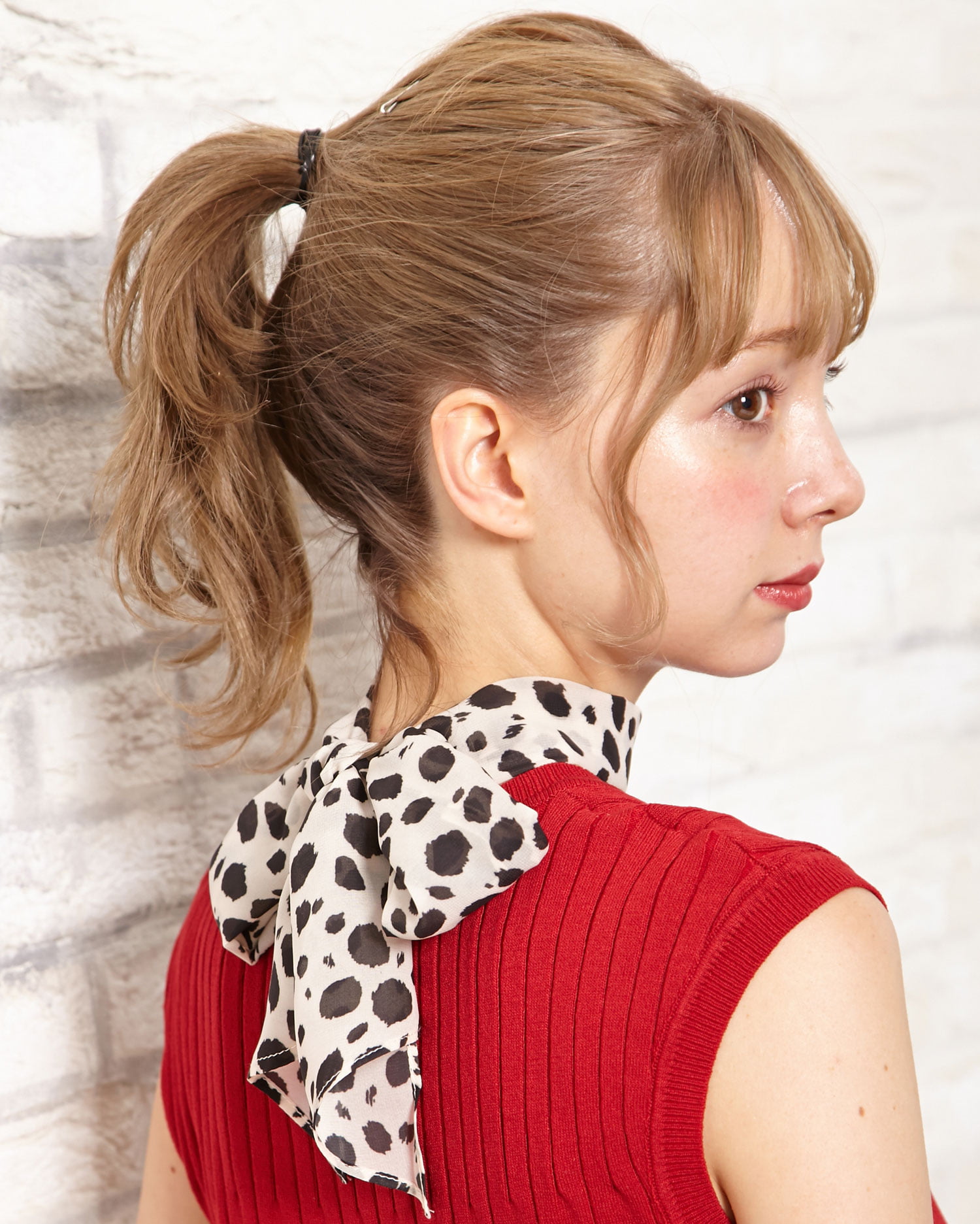 ダルメシアン柄ロングスカーフ｜INGNI(イング) 公式通販｜INGNI STORE