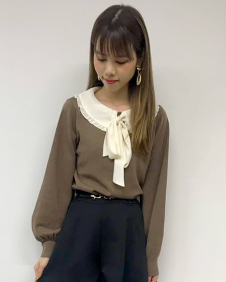 コーディネート ボウタイリボン フリル襟ニット ベルト付きフレアキュロット パンツ 厚底ビットローファー Ingni イング 公式通販 Ingni Store イングストア コーディネート ボウタイリボン フリル襟ニット ベルト付きフレアキュロット パンツ 厚底ビットローファー Ingni イング 公式通販 Ingni Store イングストア