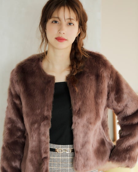 INGNI(イング) リブスクエアネック／トップス ｸﾛ