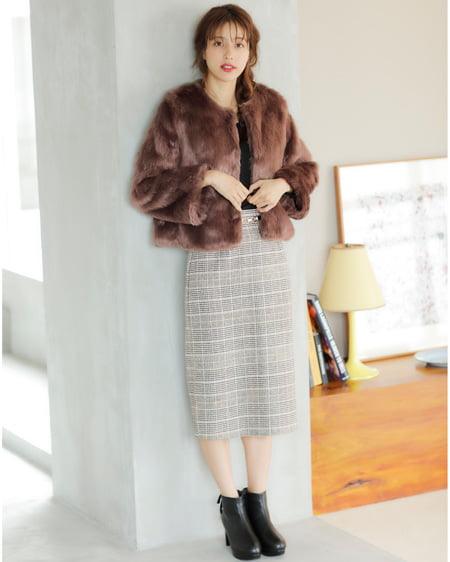 INGNI(イング) リブスクエアネック/トップス クロ