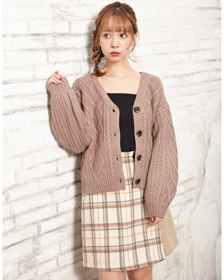 INGNI(イング) リブスクエアネック/トップス クロ