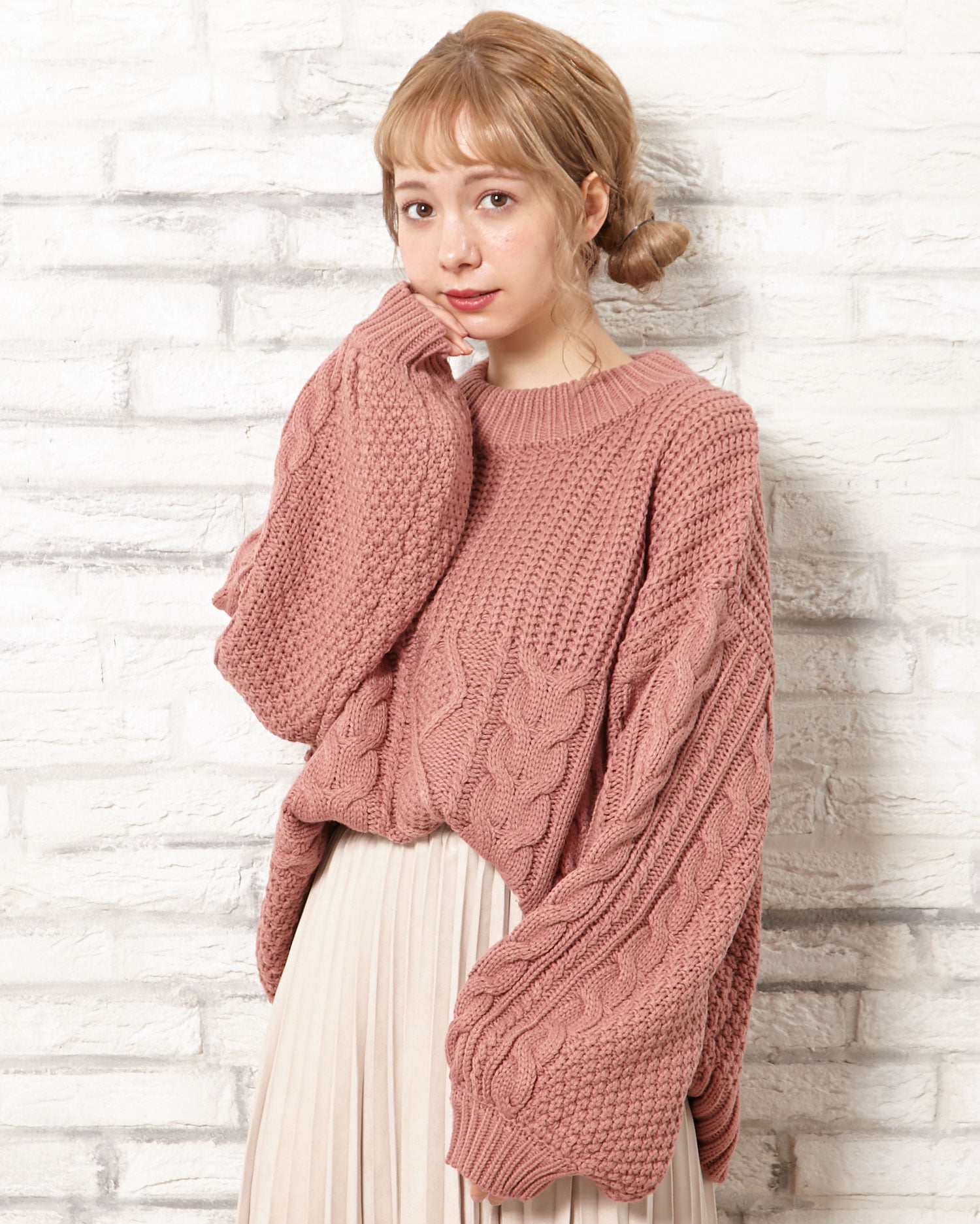 パッチワークケーブルニット｜INGNI(イング) 公式通販｜INGNI STORE