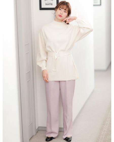 INGNI（イング） ウールライクセンタープレス／パンツ ﾗﾍﾞﾝﾀﾞｰ