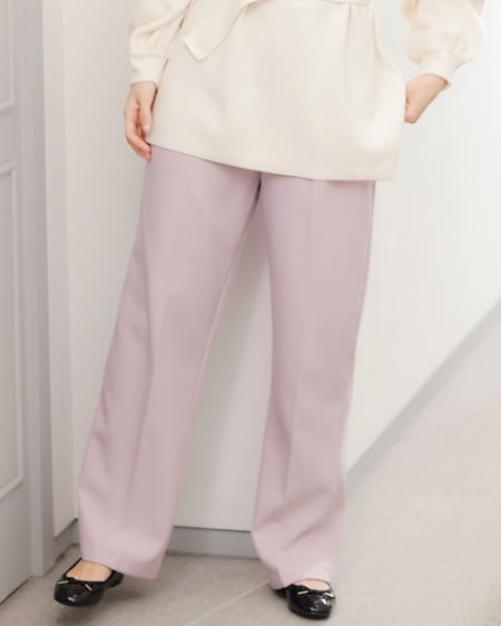 INGNI(イング) ウールライクセンタープレス／パンツ ラベンダー