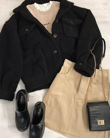 INGNI（イング） ボア／CPOブルゾン ｸﾛ