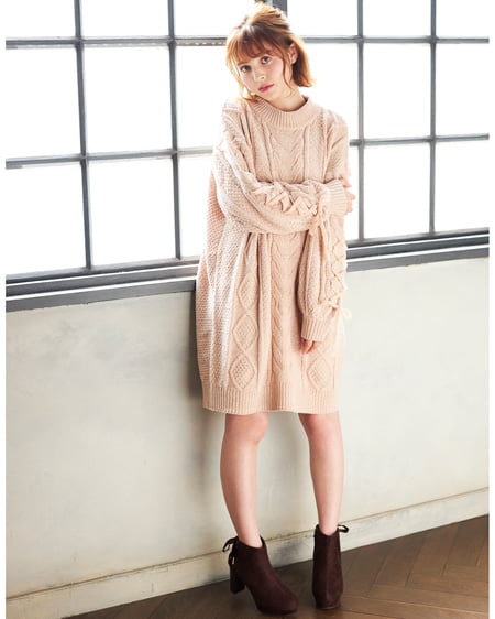 INGNI（イング） バックレースアップブーツ ﾌﾞﾗｳﾝ