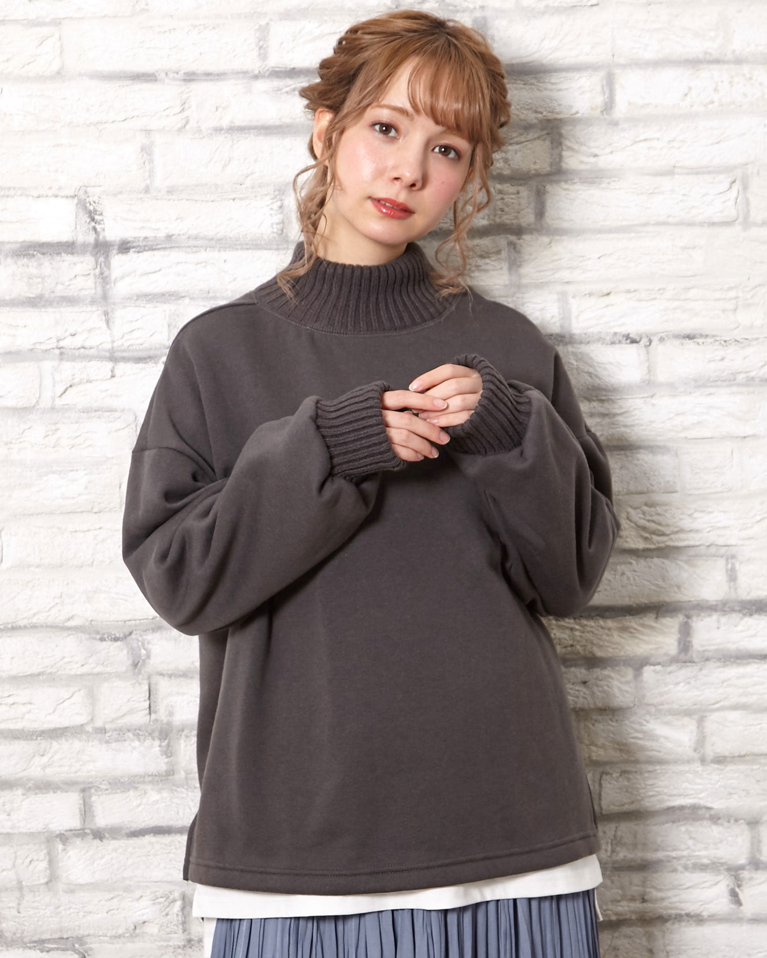 サイドスリット無地ロングTシャツ／C｜INGNI(イング) 公式通販