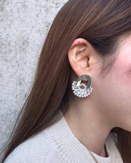 INGNI(イング) エンパイヤパールピアス ゴールド