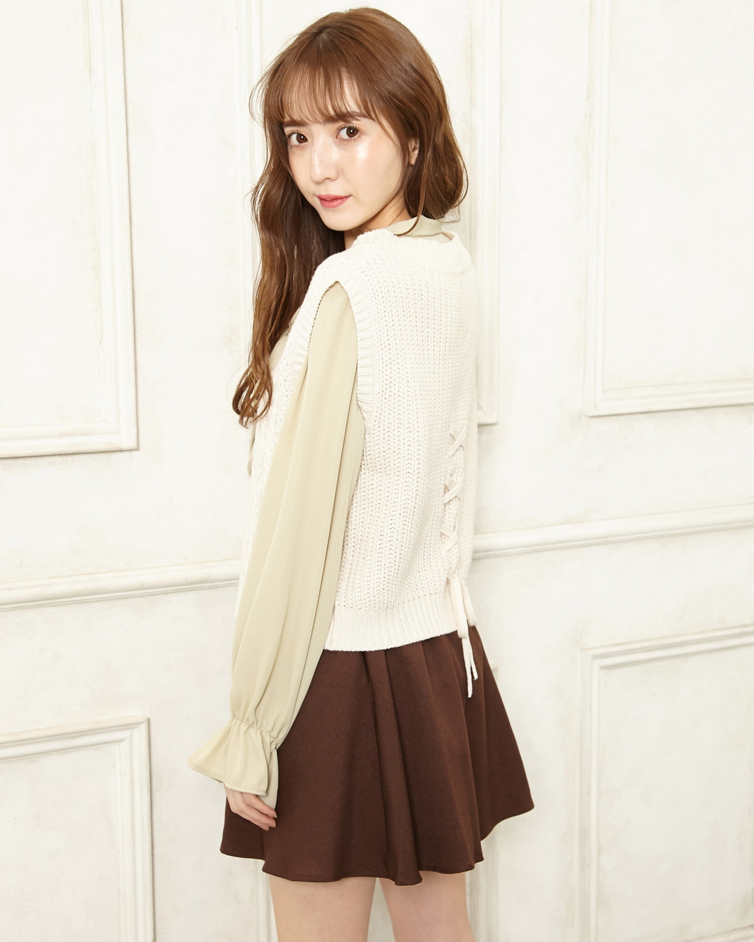 and myera チェックなキュロットパンツ｜and myera[アンドマイラ