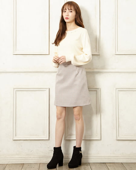 INGNI(イング) ビット付きショートブーツ クロ