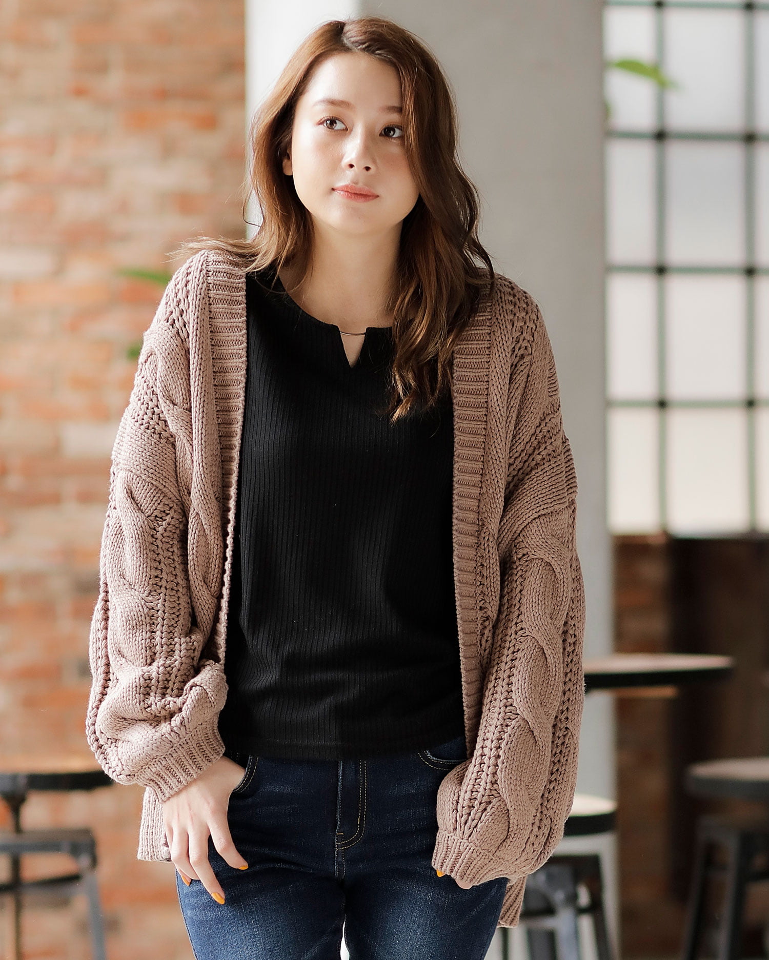 美品 ファビアナフィリッピ カシミヤ メリノウール リボンケーブルカーディガン ギルト: ウィメンズ | Fabiana Filippi | カシミヤ フーデッド ジップ