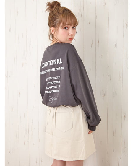 INGNI（イング） フォトロングTシャツ ｽﾐｸﾛ