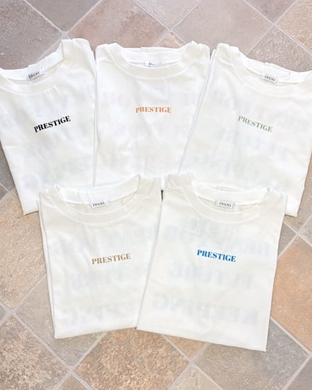 INGNI（イング） BACK／ロゴ半袖Tシャツ ｵﾌﾎﾜｲﾄ/ﾌﾞﾙｰ