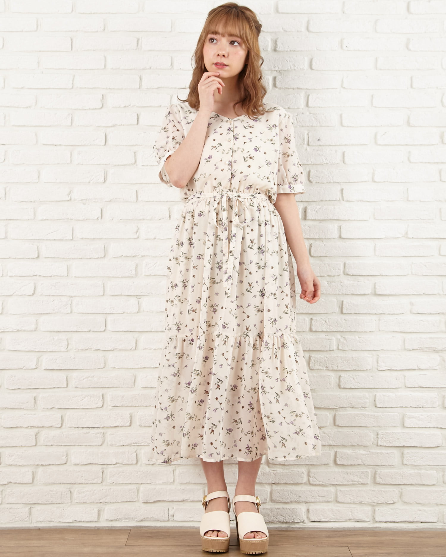 花柄ティアード ワンピース Ingni イング 公式通販 Ingni Store