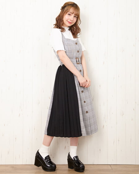 ランドリー柄ジャンスカ | kawaii | axes femme online shop