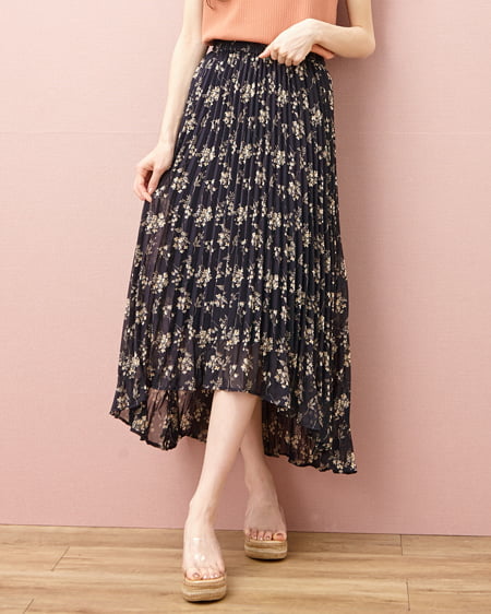 イレヘム花柄プリーツスカート｜allamanda(アラマンダ) 公式通販