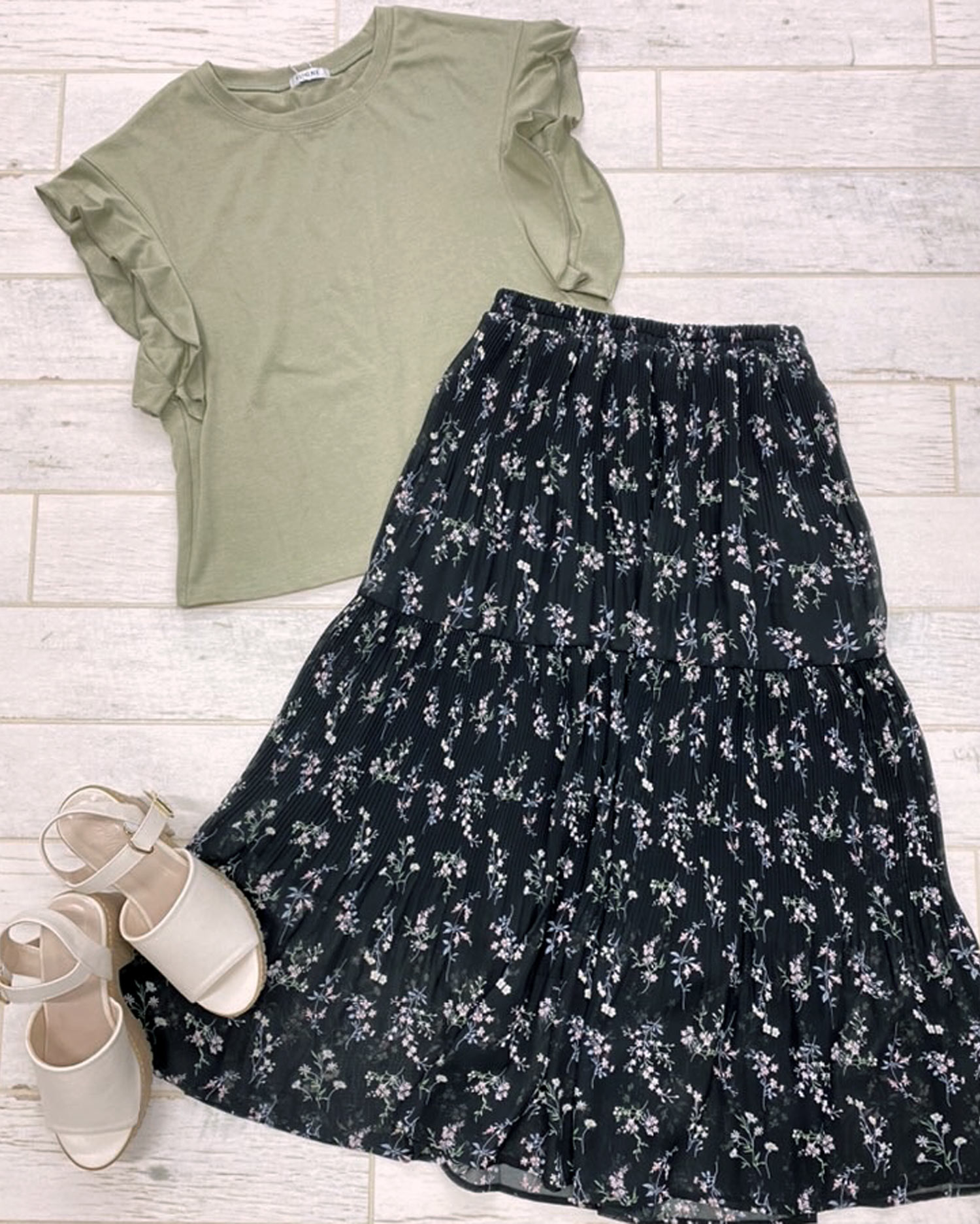 花柄シフォンティアード／スカート｜INGNI(イング) 公式通販｜INGNI STORE