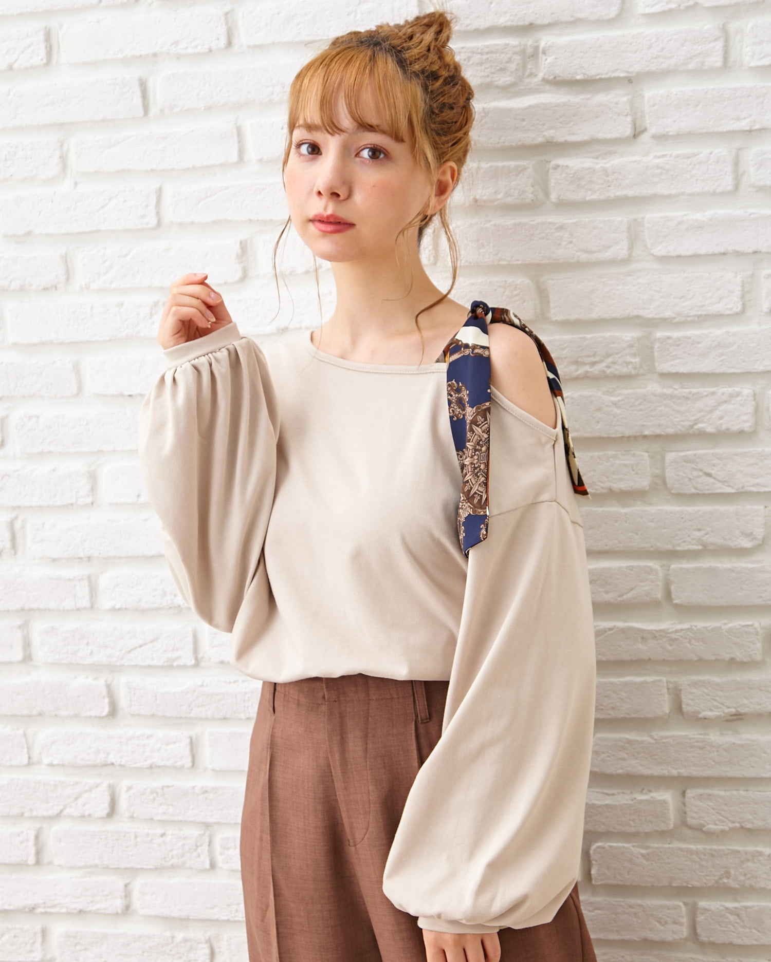 INGNI オフショルダートップス