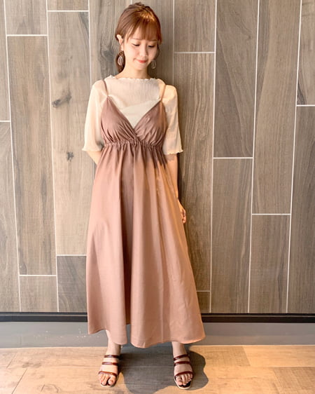 コーディネート シアープリーツクルーネック キャミset ラメシアー キャミワンピース Ingni イング 公式通販 Ingni Store イングストア