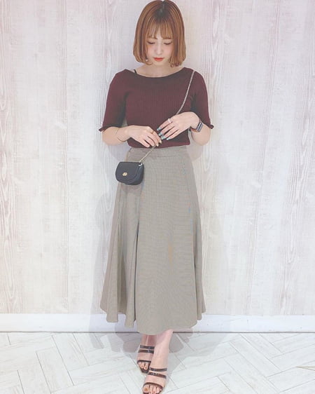 allamanda(アラマンダ) BACKリボンニット ブラウン