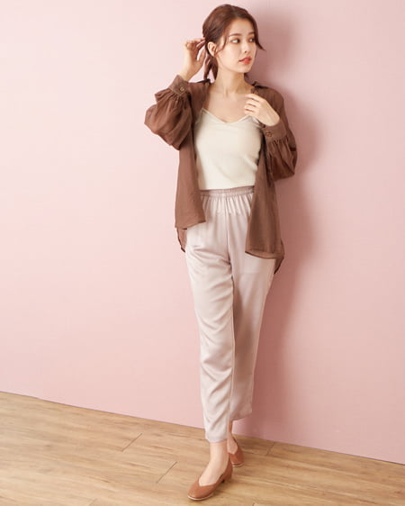 INGNI(イング) Backクロスキャミ アイボリー