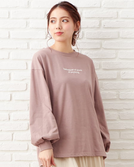 INGNI(イング) ベーシックロゴロングTシャツ ﾓｶ