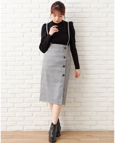 INGNI（イング） パワショル／リブニット ｸﾛ