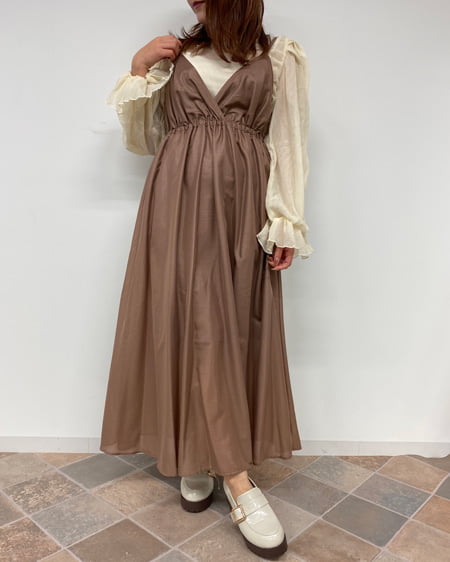 INGNI(イング) シアーキャンディ袖キャミSET＋キャミワンピース／SET ｱｲﾎﾞﾘｰ