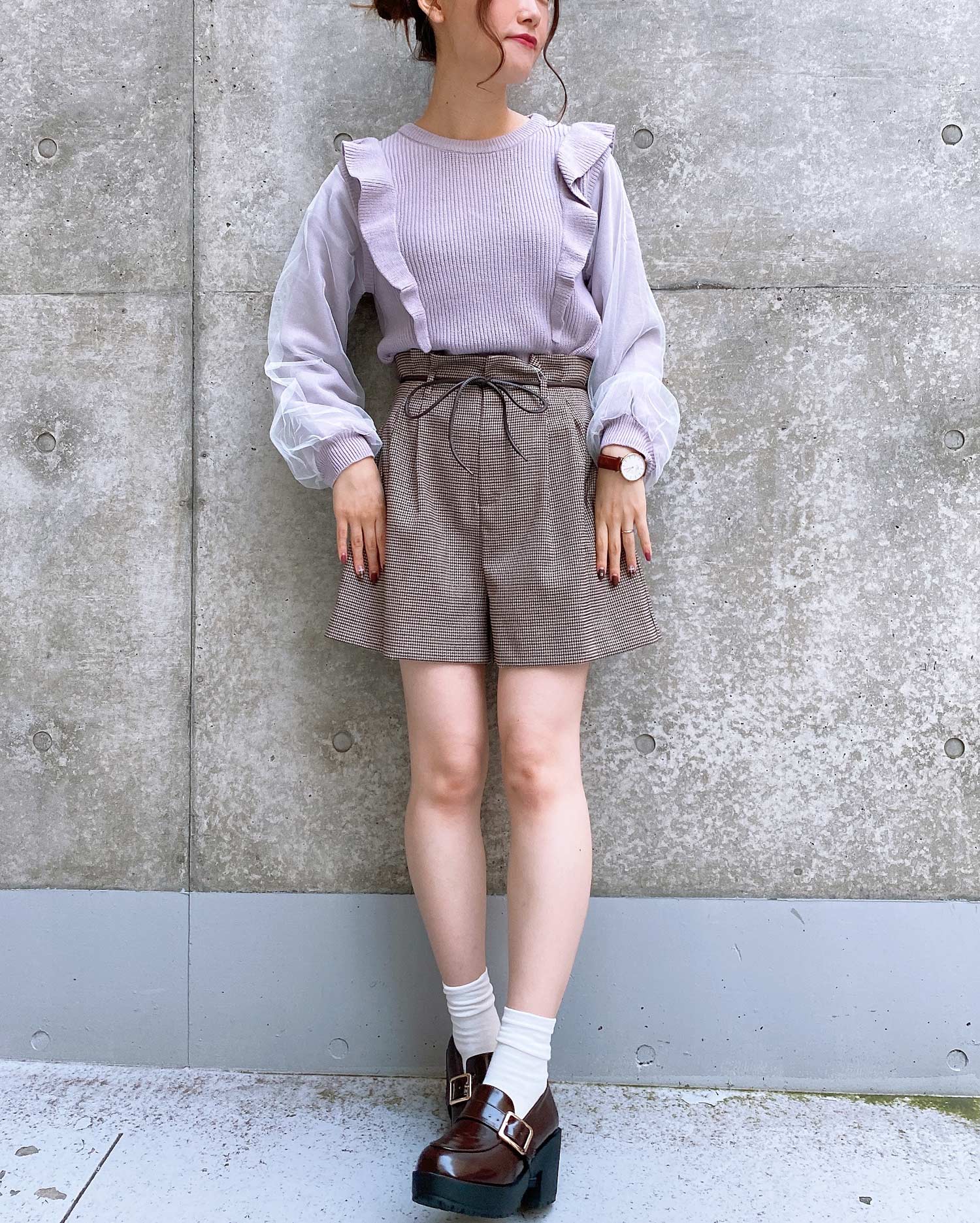 チェック柄キュロット／パンツ｜INGNI(イング) 公式通販｜INGNI