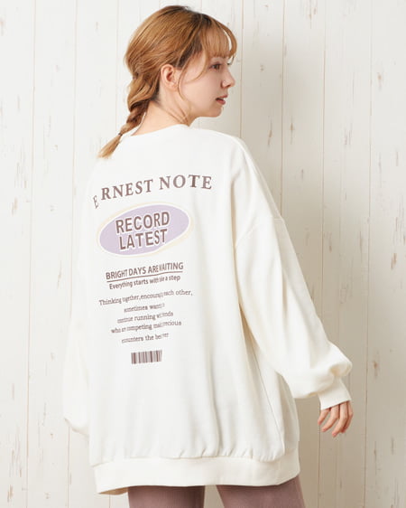 INGNI（イング） バックサークル／スウェットチュニックトップス ｵﾌﾎﾜｲﾄ