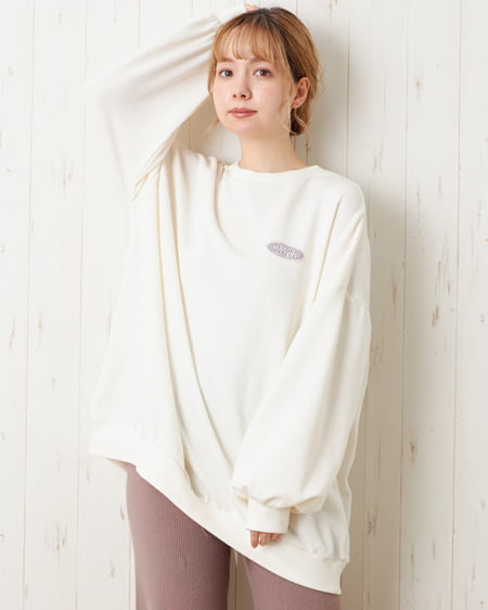 INGNI（イング） バックサークル／スウェットチュニックトップス ｵﾌﾎﾜｲﾄ