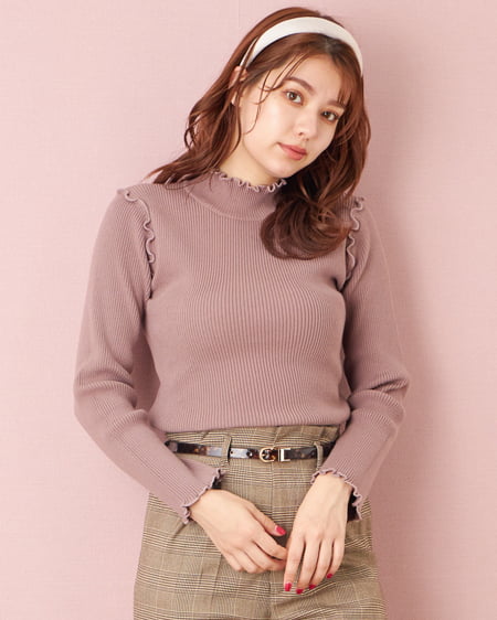 リブメロー／ハイネックニット｜allamanda(アラマンダ) 公式通販