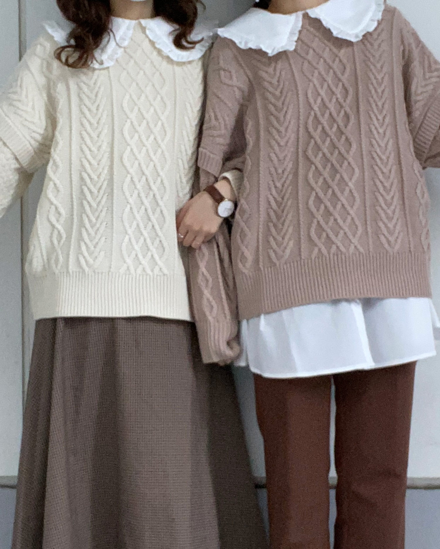 Ingni イング ケーブルニット ビックカラーブラウス Set outlet Ingni イング 公式通販 Ingni Store Ingni イング ケーブルニット ビックカラーブラウス Set outlet Ingni イング 公式通販 Ingni Store