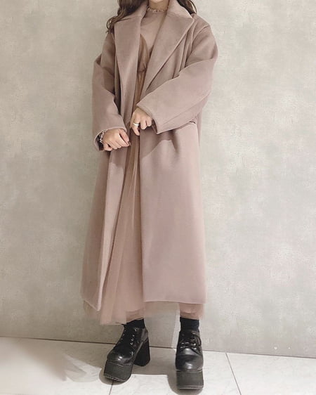 コーディネート チェスターコート ハイネックニットワンピース チュールキャミワンピース Set Ingni イング 公式通販 Ingni Store イングストア