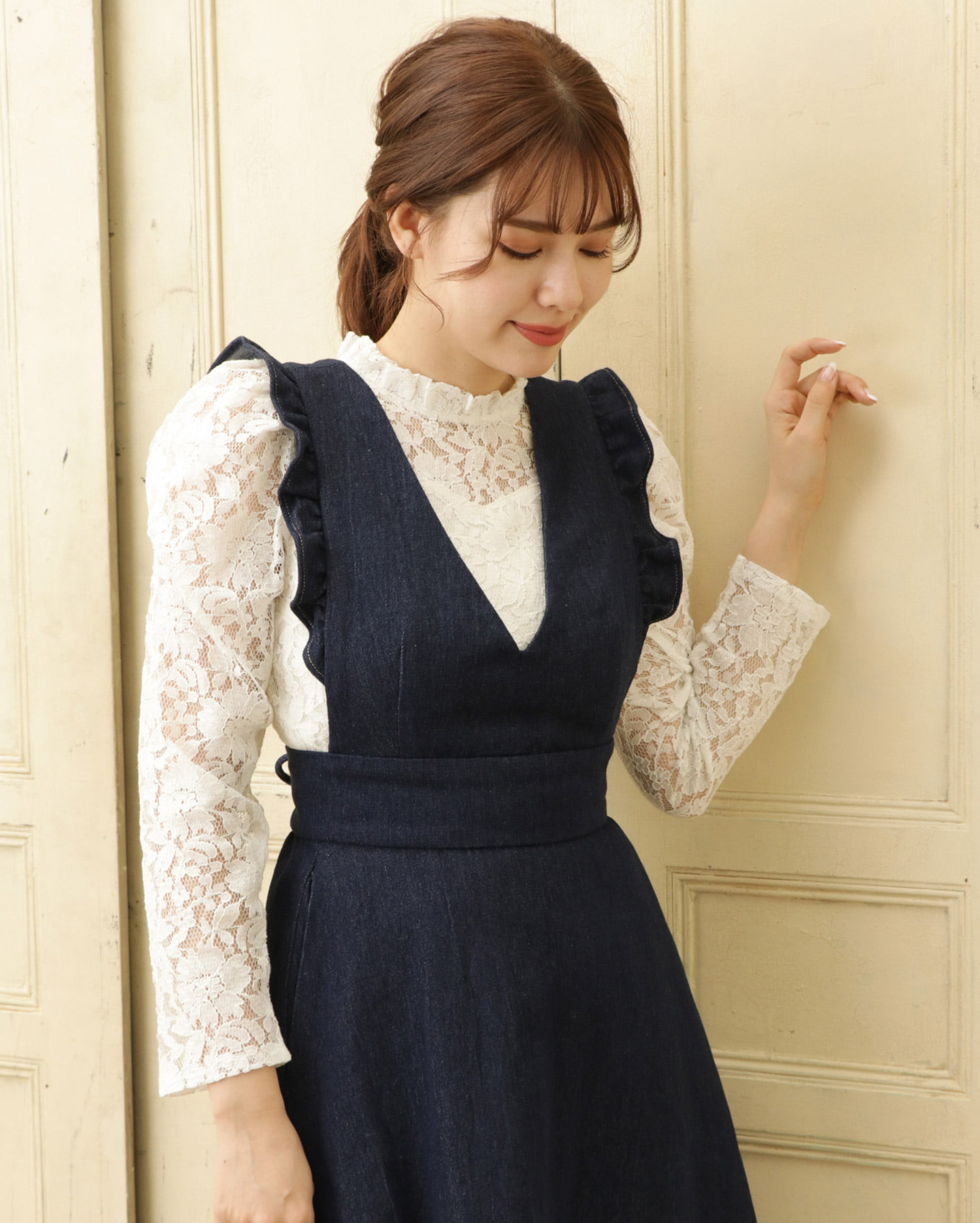ハイネックパワショルレース トップス Allamanda アラマンダ 公式通販 Ingni Store ハイネックパワショルレース トップス Allamanda アラマンダ 公式通販 Ingni Store