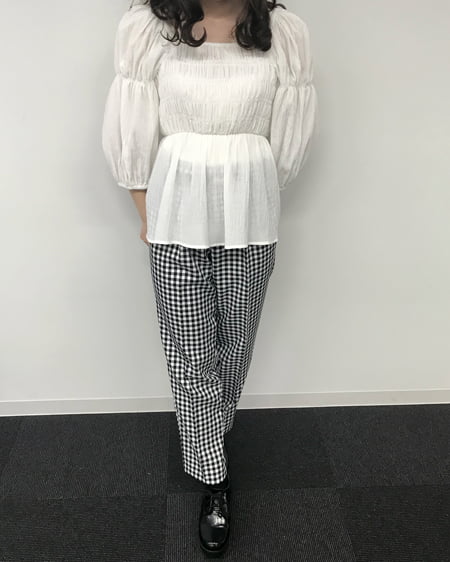 INGNI（イング） 楊柳シャーリング／ブラウス ｵﾌﾎﾜｲﾄ