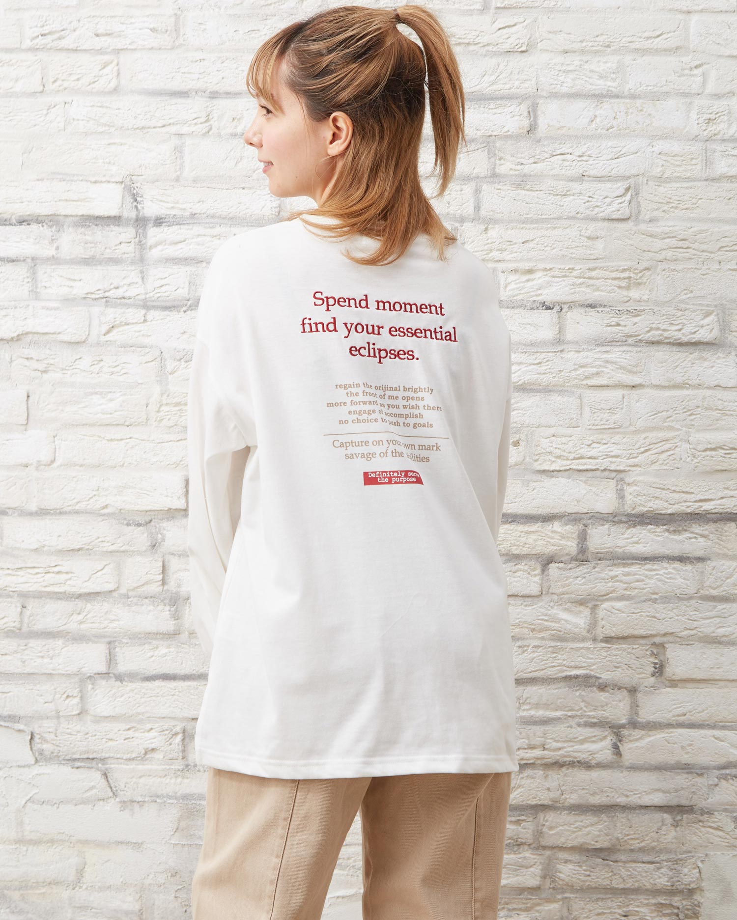 Backカラーboxロゴロングtシャツ Ingni イング 公式通販 Ingni Store