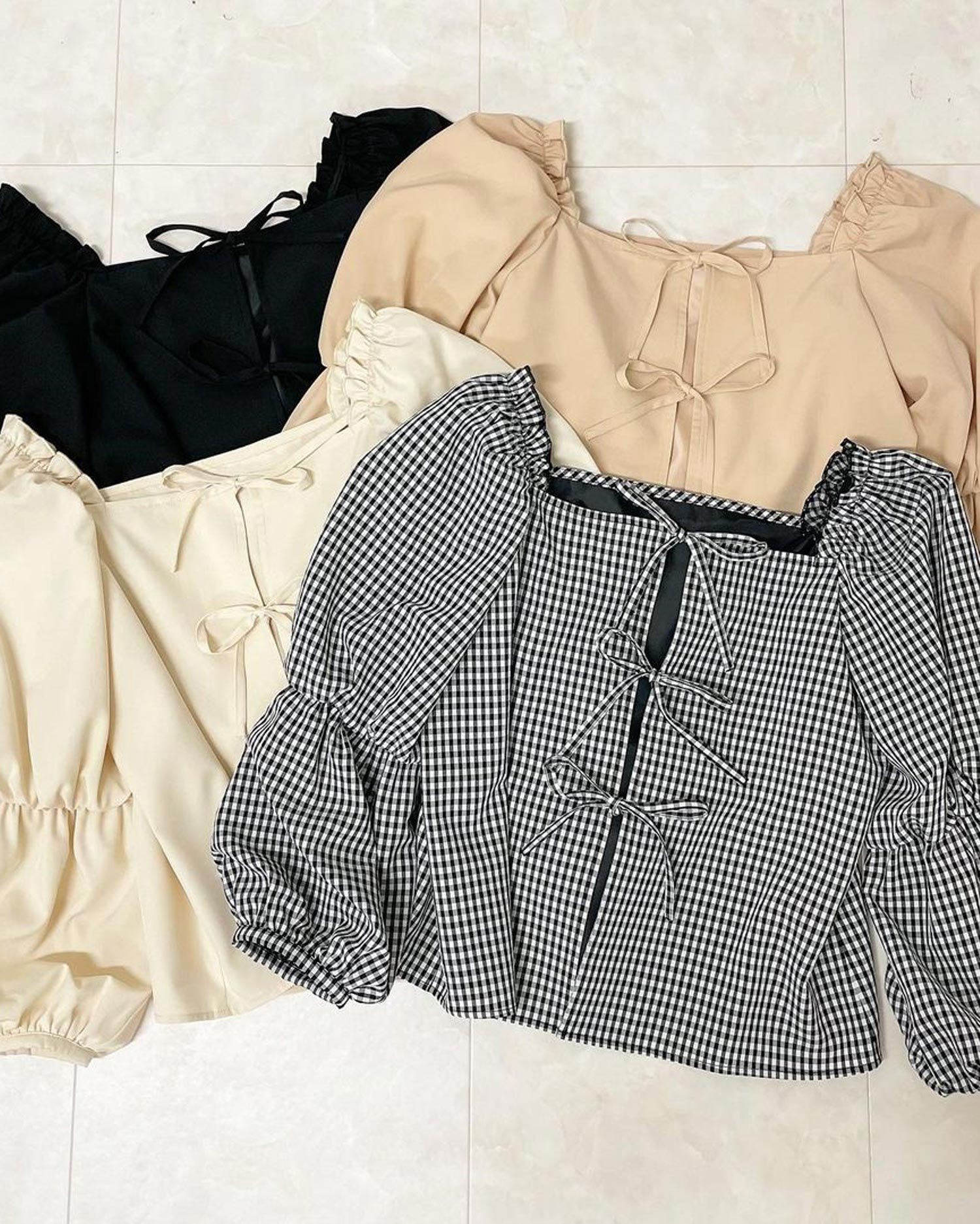 2段パフ袖リボン ブラウス Allamanda アラマンダ 公式通販 Ingni Store